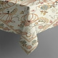 thumbnail image 3 of Paisley Pumpkin Fall Table Cloth,Wrinkle Resistant Table Cover with Polyester,Waterproof Reusable Tablecloth for Kitchen Picnic Party (Rectangle,60x84inch), 3 of 5