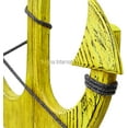 thumbnail image 2 of Nagina International Premium Pine Nautical Antique Colored Sailor's Decor Anchor With Vintage Rope | Wall Hanging (12 Inches, Antique Yellow), 2 of 6