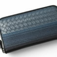 thumbnail image 3 of Pre-Owned BOTTEGA VENETA Wallet, Round, Navy Multi (Good), 3 of 15