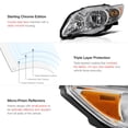 thumbnail image 5 of VIPMOTOZ Chrome Housing OE-Style Headlight Headlamp Assembly For 2009-2010 Toyota Corolla - RGB Low Beam, Driver & Passenger Side, 5 of 7