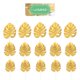 thumbnail image 3 of KAKOWELY 15 hojas artificiales de monstera, adornos de plantas simuladas para bodas y fiestas., 3 of 5