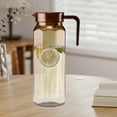 thumbnail image 6 of Plastic Pitcher with Push Lid, 1.6L Capacity Food Grade Pitcher for Iced Tea, Coffee, Lemonade, Dishwasher Safe, Leak Proof, Fridge Door Storage, 6 of 6