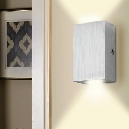 

Modern 2W LED Wall Light Up Down Lamp Spot Lighting Home Bedroom NEW