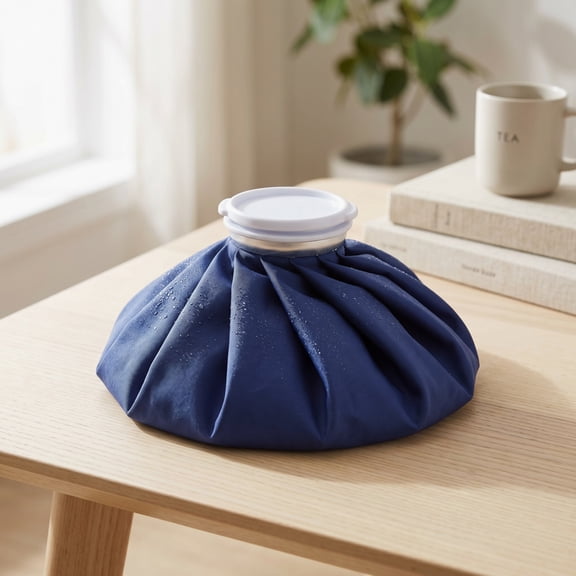 Ice Bag for Injuries, 11 Inch Reusable Hot and Cold Pack, Waterproof Therapy Bag, Blue