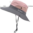 thumbnail image 2 of Mujeres Hombres Sombrero para el sol UPF 50+ Protección solar Playa Plegable Sombrero de safari Viajes al aire libre Sombrero de pesca Sombrero de jardín Montañismo Sombrero de camping Sombrero para, 2 of 6
