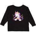thumbnail image 3 of Inktastic Unicorn with Crown Girls Long Sleeve Toddler T-Shirt, 3 of 5