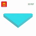 thumbnail image 1 of 400Pcs/lot Special Tile Modified 2x2 Aperture Free Triangular Block Moc Accessories Compatible with 35787 Brick DIY Toy 30.Light Turquoise about400pcs, 1 of 6