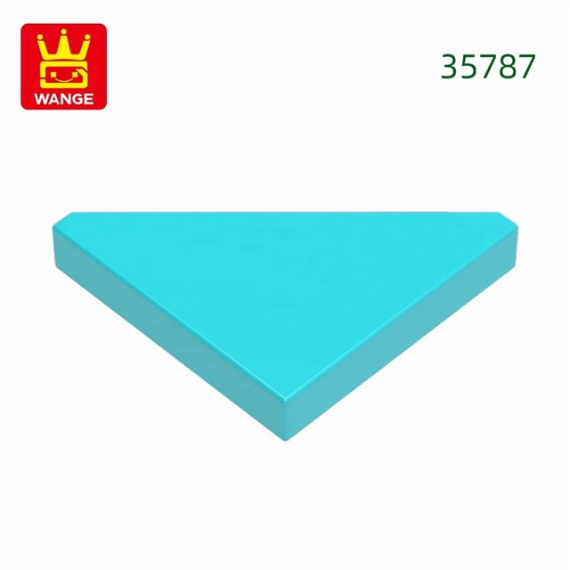 400Pcs/lot Special Tile Modified 2x2 Aperture Free Triangular Block Moc Accessories Compatible with 35787 Brick DIY Toy 30.Light Turquoise about400pcs