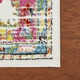 thumbnail image 4 of Lr Home Fusion White & Pink 7 Feet 9 Inch x 9 Feet 5 Inch Persian Floral Area Rug, 4 of 8