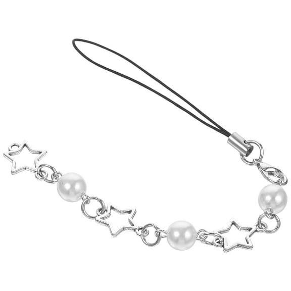 Cute Beaded Phone Chain Lanyard Wrist Strap Cellphone Charm Accessory for Secure Mobile Phone Carry