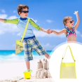 thumbnail image 3 of Darzheoy Colorful Mesh Beach Bags Sand Away Portable Foldable Sea Shell Bag with Adjustable Carrying Straps, Toy Storage Bag Beach Bags, 3 of 6
