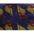 thumbnail image 4 of oneOone Georgette Viscose Fabric Leaves Block Print Fabric By The Yard 42 Inch Wide, 4 of 4