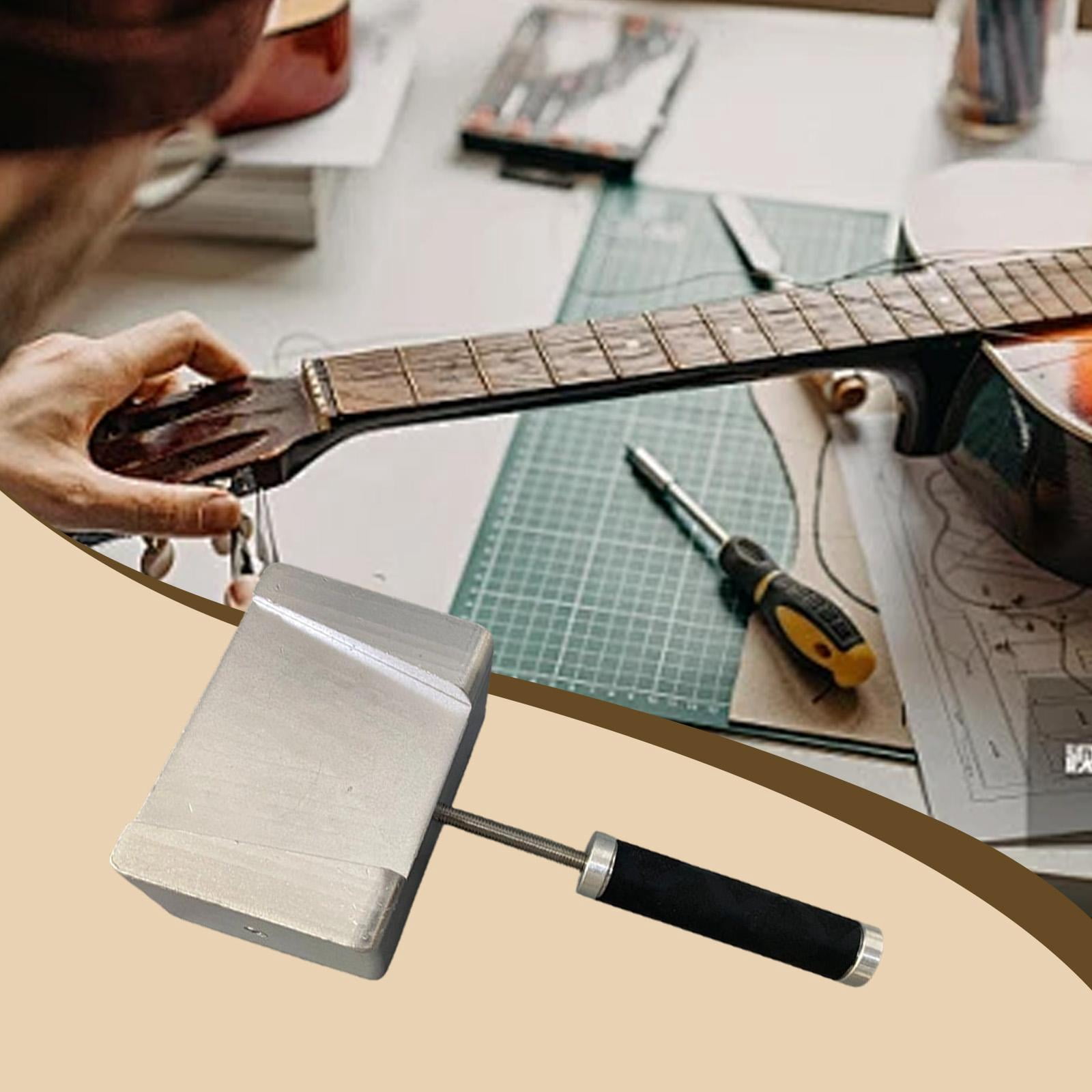LeeQinersw Bridge Holder Clamp Luthiers Tool Reliable Parts Portable Violin Making Tool Straight handle