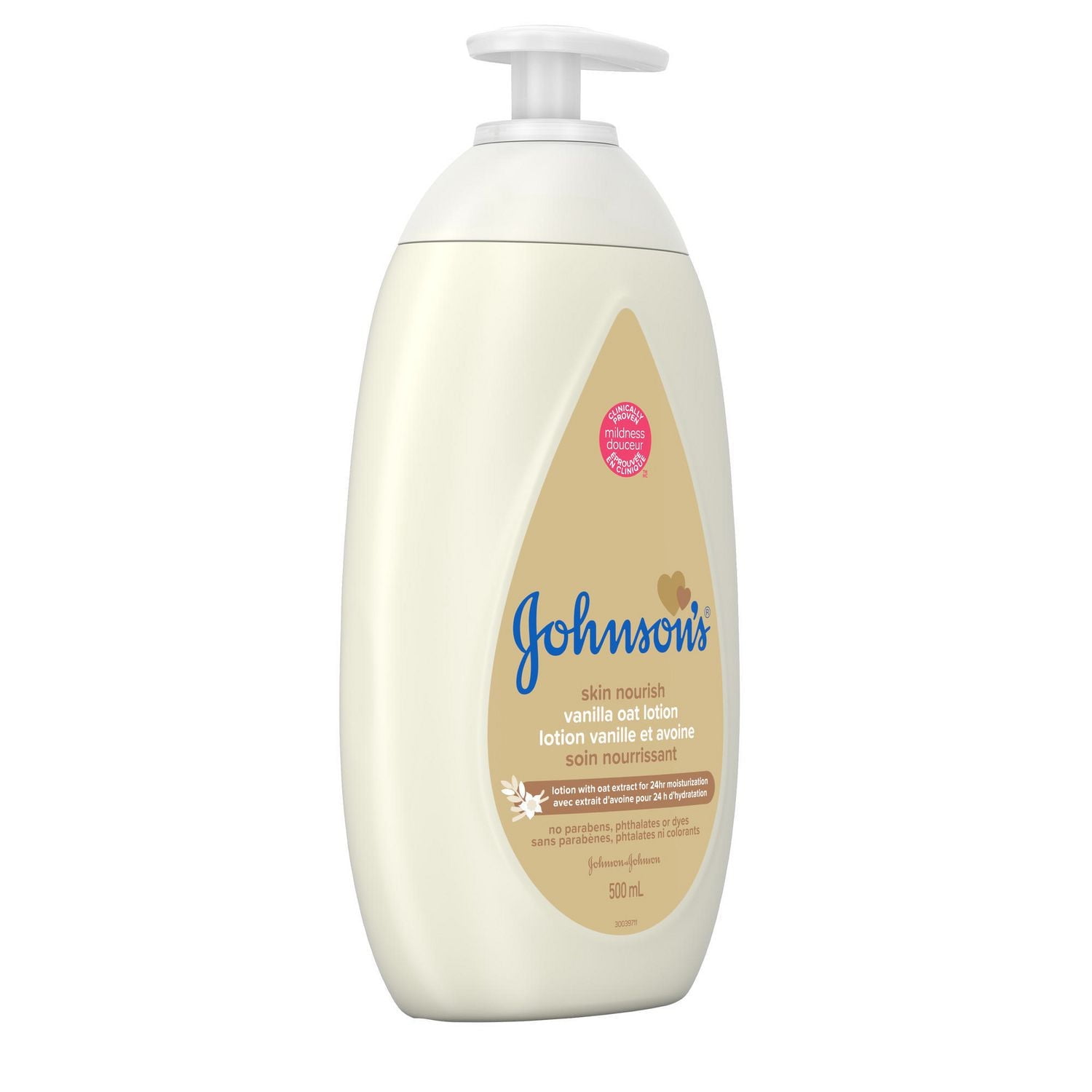 Johnson's Baby Lotion, Skin Nourish Vanilla Oat Lotion, 500 mL