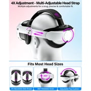 Head Strap for Meta Quest 3 / Quest 3S, Adjustable Elite VR Headset Strap with Dual Knobs, Ergonomic Pressure Relief Comfort Headband for Extended VR Gaming & Fitness