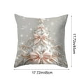 thumbnail image 3 of Christmas Pillow Cover, Holiday Themed Cushion Case for Sofa Living Room Bedroom Decor Seasonal Home Accent(A), 3 of 6