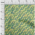 thumbnail image 2 of oneOone Rayon Teal Blue Fabric Abstracts Sewing Craft Projects Fabric Prints By Yard 56 Inch Wide, 2 of 5