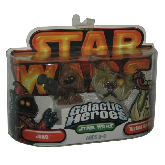 Star Wars Galactic Heroes Jawa & Tusken Raider Hasbro Figure Set