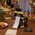 thumbnail image 4 of Happy Birthday Money Pull Box Birthday Surprise Gift Box with Hidden Cash Slot Party Table Favor and Pull Card Design,,Black Gold, 4 of 4