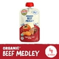 thumbnail image 2 of (12 pack) Earth's Best Organic Stage 3 Baby Food, Beef Medley Protein & Veggie Puree, 4 oz Pouch, 2 of 12