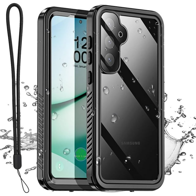 baomifa-for Samsung Galaxy S25 Case Waterproof, Clear Water Proof Shockproof Dustproof Snowproof Full Body Rugged Transparent Underwater Phone Case for Galaxy S25 Built-in Screen Protector