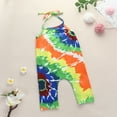 thumbnail image 3 of Fjofpr Girls Clothes Clearance under $10 Jumpsuit for Girls Toddler Kids Baby Girls Sleeveless Tie Dyed Romper Jumpsuit Clothes, 3 of 9