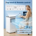 thumbnail image 2 of Portable Air Conditioner, 3-in-1 AC Unit with Cooling Fan & Dehumidifier, 10000 BTU Portable AC for Guest Rooms & Indoor Spaces Up to 450 Sq.Ft, 2 of 9