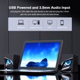 thumbnail image 2 of Mistaha V128 Mini USB 2.1 Stereo Sound Speaker Desktop Computer Subwoofer Home Low Frequency Amplifier, 2 of 8