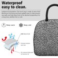 thumbnail image 3 of Insulated Lunch Bag for Women, Floral Print Oxford Fabric Lunch Box, Leakproof Thermal Cooler Tote for Work, School & Picnic, Leopard Animal Print, 3 of 5