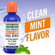 TheraBreath Healthy Smile Mouthwash Bundle, Gum Health, Deep Clean & Anticavity, 16 fl oz (3 Pack)