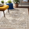 thumbnail image 3 of YOUFORTONG 3x5 Vintage Washable Area Rug,Soft Stain Resistant Carpet with Non Slip Backing for Living Room Bedroom Kitchen Entryway,Beige, 3 of 6