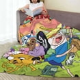 thumbnail image 5 of Adventure Time Jake the Dog Fleece Throw Blankets, Super Soft Flannel Cozy Blankets for Adults, Washable Lightweight Blanket for Couch Sofa Bed Office, Warm Plush Blankets for All Season, 5 of 8