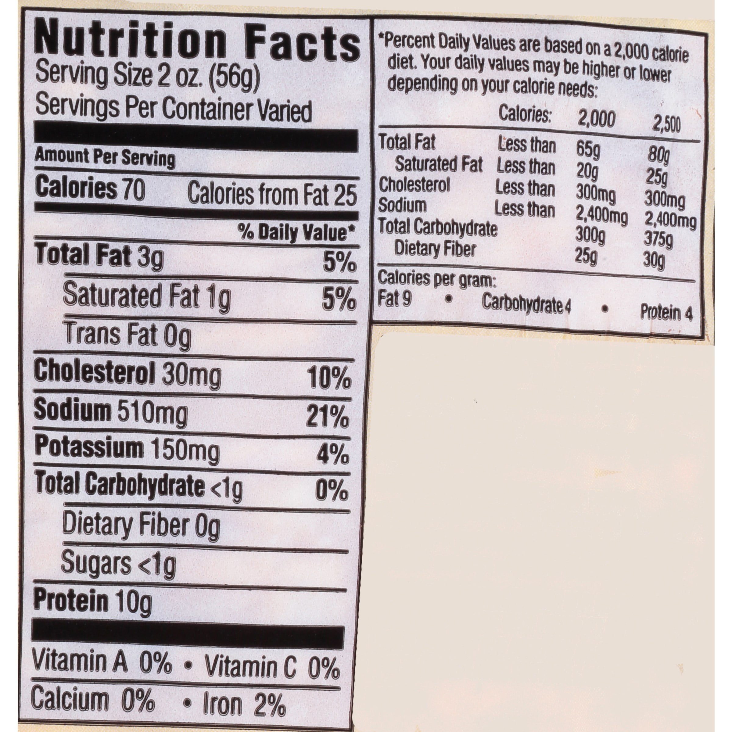 Low Sodium Turkey Deli Meat Nutrition Facts Nutrition Ftempo