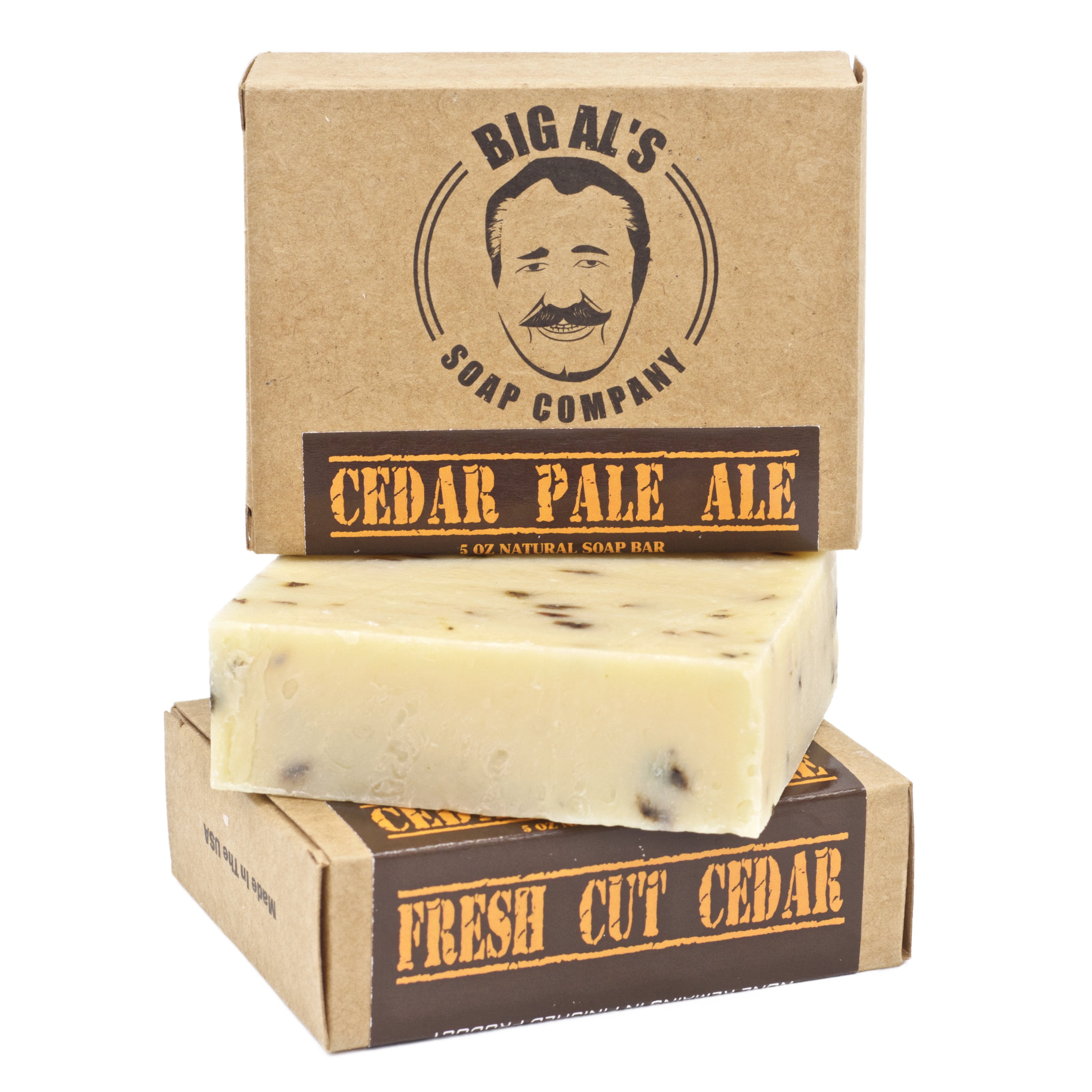 Cedar Pale Ale - All Natural Men's Soap - Fresh Cut Cedar Scent - Made in the USA