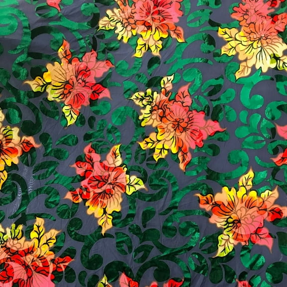 Flower of Eden Burnout Velvet