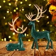 thumbnail image 5 of BMYJ Reindeer Figurine Set Black & Gold Decorative Deer Statues with Multiple Color Options for Indoor Home Decor Tabletop Offices Bedroom Living Room Shelf, Gifts, 5 of 6