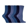 thumbnail image 1 of Gentle Grip - 6 Pairs Ladies Gentle Grip Non Elastic Crew Socks, 1 of 2