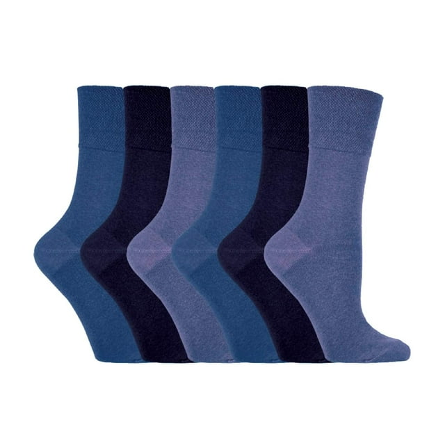 Gentle Grip - 6 Paires Chaussettes pour Femmes Gentle Grip à Tige Courte Non Élastiques