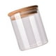 thumbnail image 5 of Frasco de vidrio transparente sellado, recipiente para almacenar alimentos con tapa de madera para té suelto, granos de café, azúcar y sal., 5 of 7