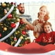 thumbnail image 5 of Adorno Navideño De Cinta Blanca Con Pelo Sintético, Rollo De Pelo Artificial A Rayas, Guirnalda Para Árbol De Navidad, Decoración Navideña Con Cinta Blanca Para Adornos De Árbol De Navidad Y Coronas., 5 of 8