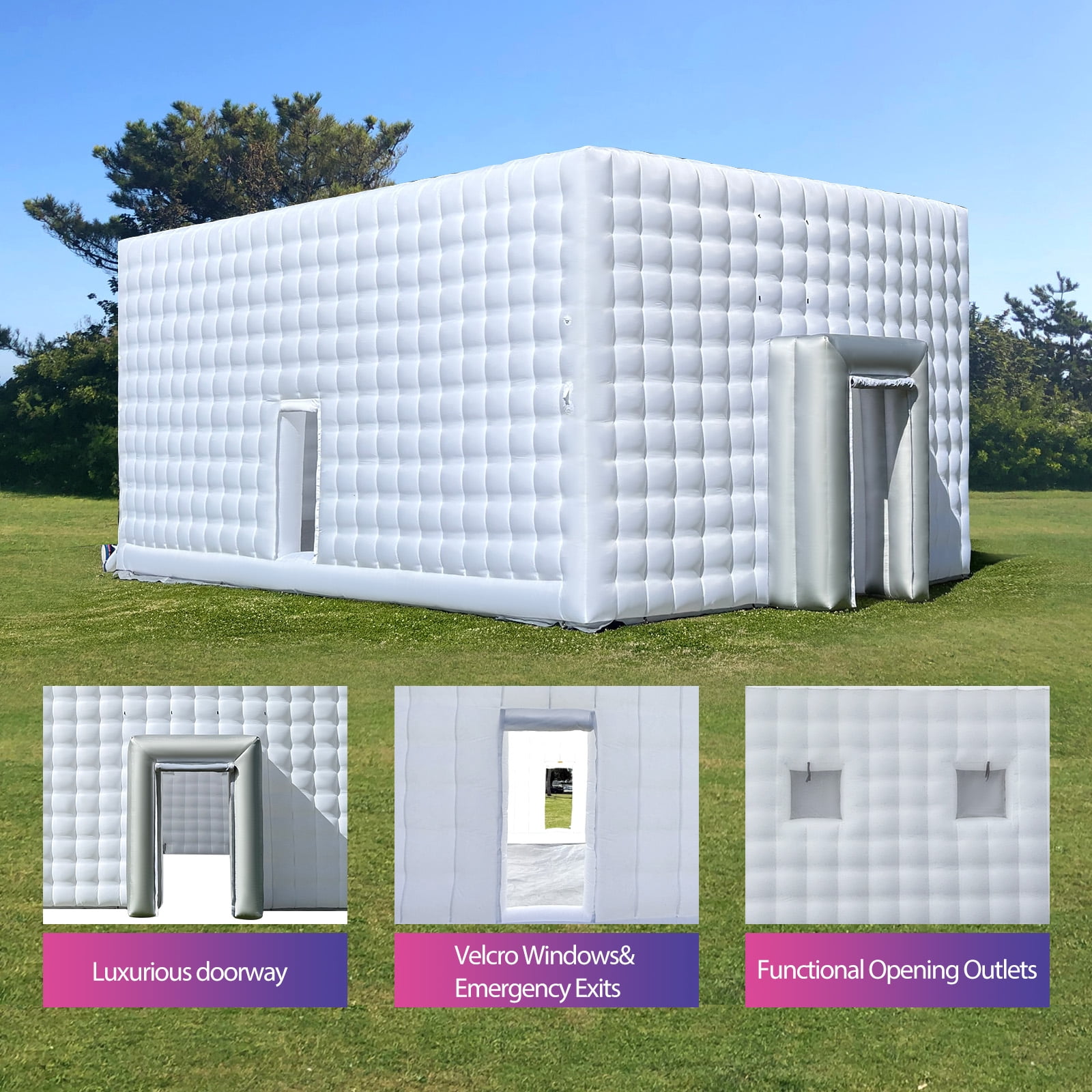 Wellcomer Giant 30'x20'x13' Inflatable Outdoor Event/Party Tent - White