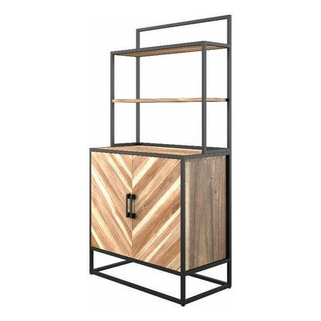 Scott Living Pinedale Bar Cabinet in Brown