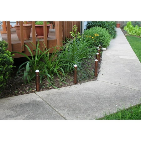Smart Solar Sentinella Copper Finished PIR Bollard Lights, Set of 6