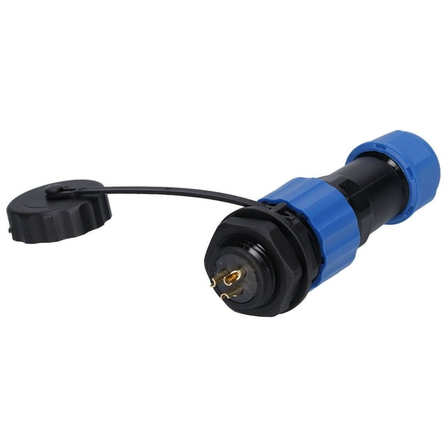 Aviación Enchufe De Enchufe, 380V 10A IP68 M16 Conector Roscado Con Contactos De Cobre Chapado En Oro Para Máquinas Controladas Por El Programa