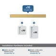 thumbnail image 3 of Amerock Bar Pulls Square 3 inch (76mm) Center-to-Center Champagne Bronze Cabinet Pull - 10 Pack, 3 of 5