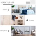 thumbnail image 3 of HomCom Upholstered Bench, Beige, 3 of 9