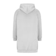 thumbnail image 4 of Stralyhd Women's Zip Up Hoodies Long Tunic Sweatshirts Oversized Casual Long Sleeve 2026 Home Lounge Fall Hoodie Jacket Coa Light Gray XXL, 4 of 7