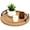 Brown-13", variant on 13" Brown Round Wooden Beaded Serving Tray for Coffee Table Farmhouse Kitchen Living Room Bedroom