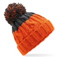 thumbnail image 1 of Beechfield - Gorro Beanie Apres para Adultos Unisex (Naranja, Gris Grafito), 1 of 3
