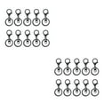thumbnail image 3 of kurtrusly 10pcs/set Sturdy And Durable Keychains Lobster Clasps Swivel Hooks And Variety Swimming black 2Set, 3 of 6